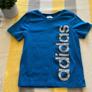 Blue Adidas short sleeve shirt
